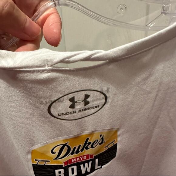 Under Armour Performance TERPS Tee T Shirt Top Dukes Mayo Bowl White NWT Large - Picture 13 of 14